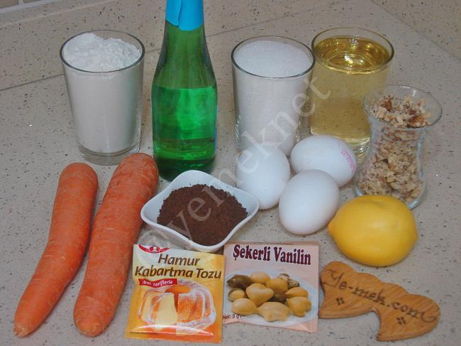 Kakaolu Havuçlu Kek Malzemeleri Kakaolu Havuçlu Kek Yemek Tarifleri