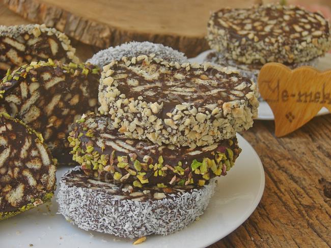 Çikolatalı Mozaik Pasta - Yapılışı (16/20) 