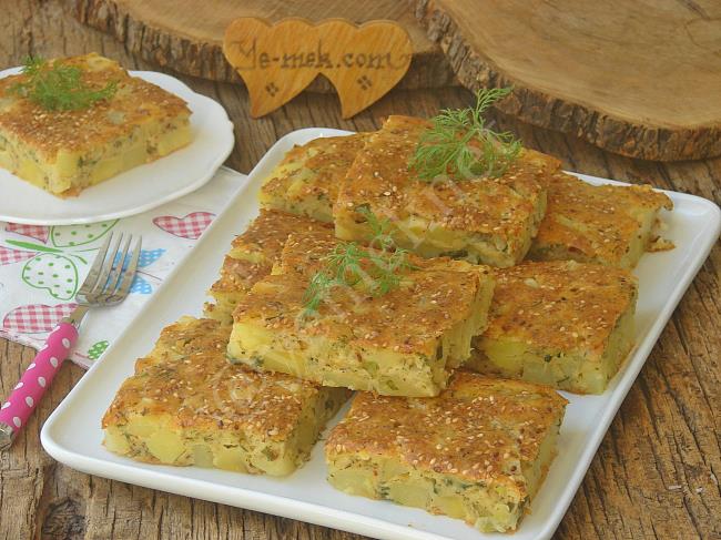 Patatesli Tuzlu Kek Nasıl Yapılır? (13/16) Resimli Yemek Tarifleri