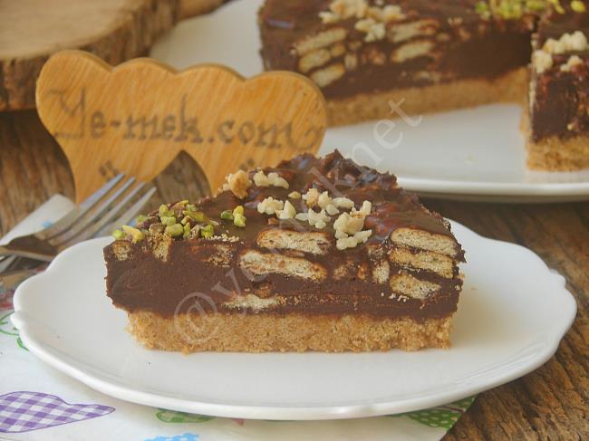 Çikolatalı Bisküvili Pasta - Yapılışı (12/16) 