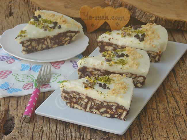 Muhallebili Mozaik Pasta - Yapılışı (12/16) 