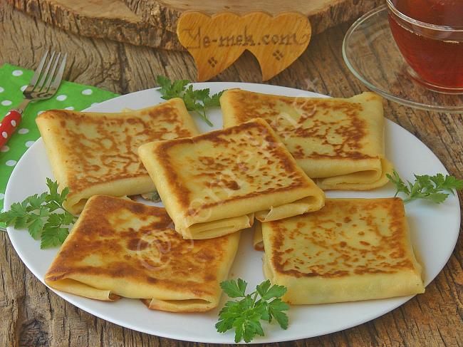 Peynirli Krep Böreği Tarifi (Resimli Anlatım) Yemek Tarifleri