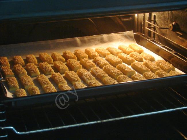 Susamlı Çubuk Kurabiye - Yapılışı (12/16) 