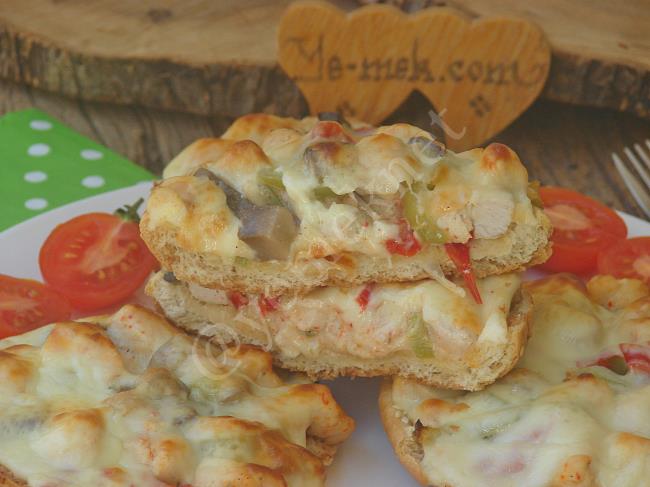 Tavuklu Ekmek Kebabı - Yapılışı (12/16) 