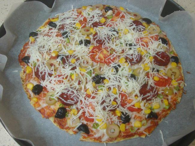 Fırında Bazlamadan Pizza - Yapılışı (14/20) 