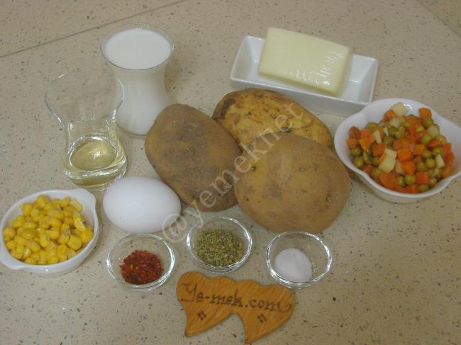 Garnitürlü Sütlü Fırın Patates - Yapılışı (1/16) 