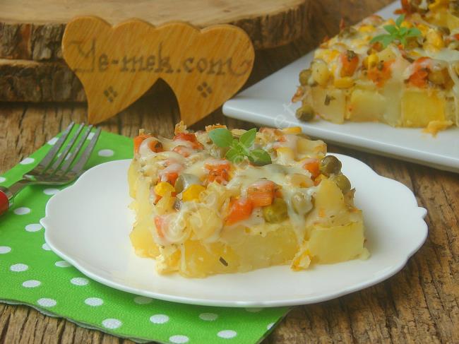 Garnitürlü Sütlü Fırın Patates - Yapılışı (13/16) 