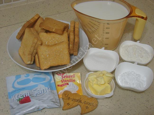 İki Katlı Etimek Tatlısı - Yapılışı (1/16) 