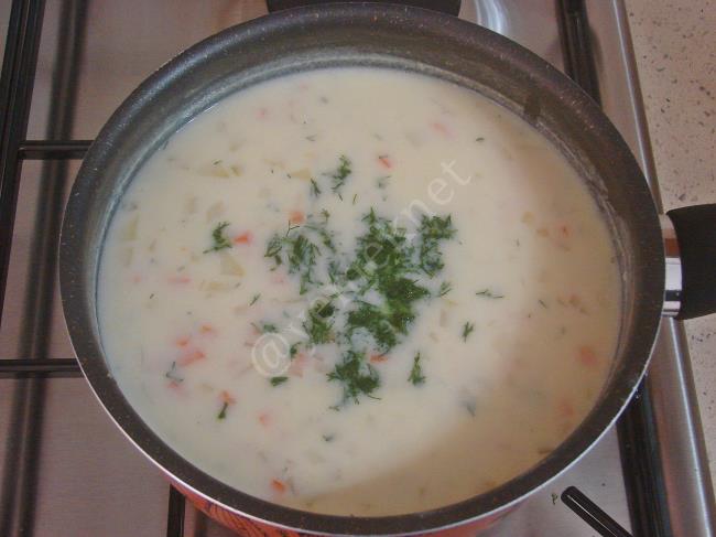Sebzeli Yoğurt Çorbası - Yapılışı (11/16) 