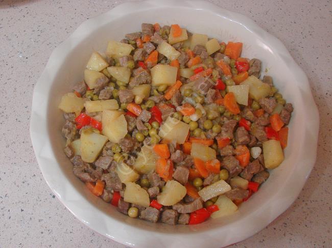 Beşamel Soslu Buğu Kebabı - Yapılışı (10/16) 