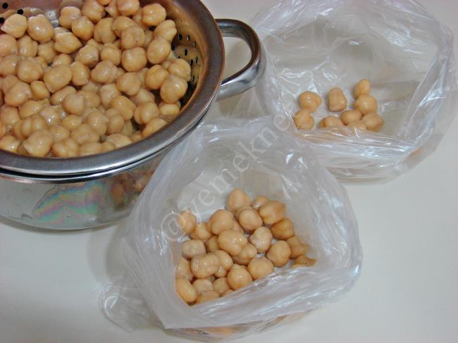 Buzlukta Nohut Saklama - Yapılışı (5/8) 