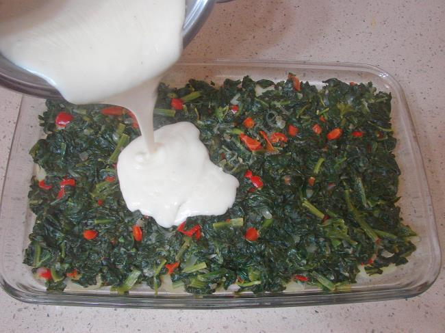 Patatesli Ispanak Graten - Yapılışı (12/20) 