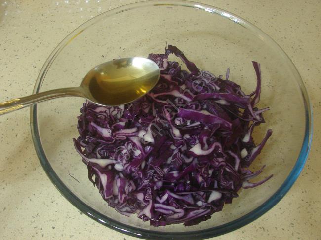 Mor Lahana Salatası - Yapılışı (4/12) 