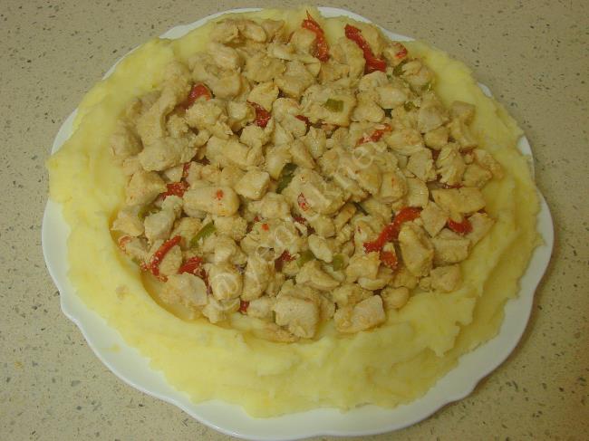 Patates Püreli Tavuk Sote - Yapılışı (12/16) 