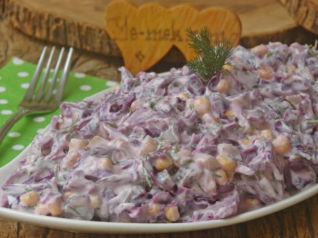 Davet Sofralarınızın Vazgeçilmezi Olacak : Yoğurtlu Mor Lahana Salatası