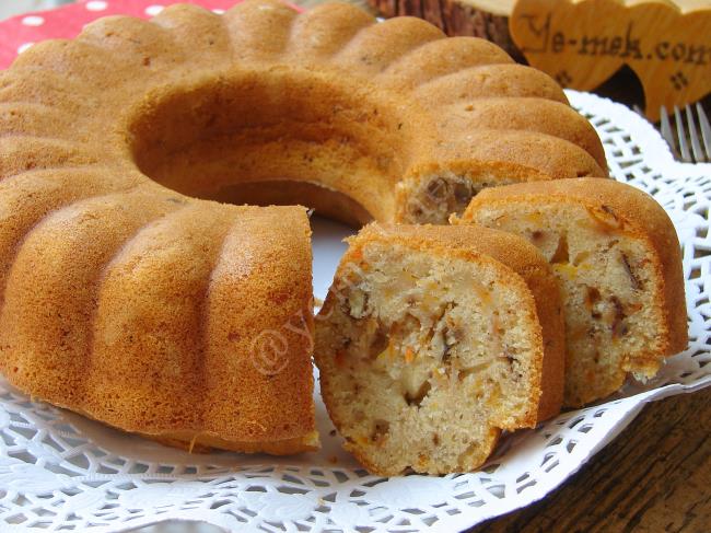 Havuçlu Tarçınlı Cevizli Kek - Yapılışı (12/16) 