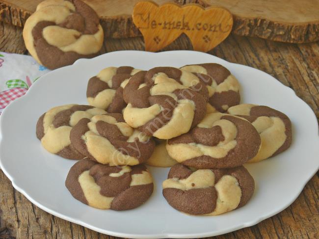 İki Renkli Burgu Kurabiye - Yapılışı (13/16) 