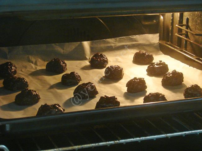 Çikolatalı Kurabiye - Yapılışı (12/16) 