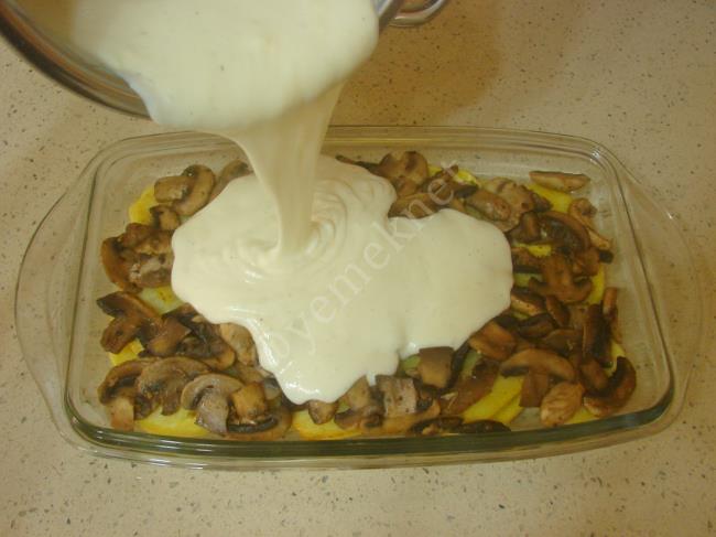 Patatesli Mantar Graten - Yapılışı (10/16) 