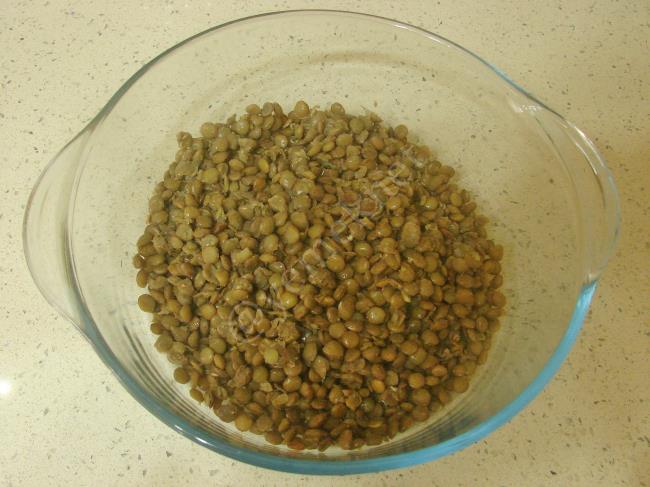 Yeşil Mercimek Salatası - Yapılışı (2/8) 