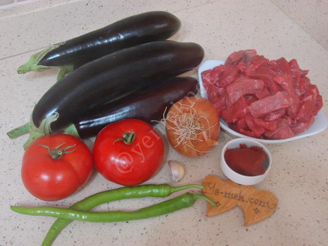 Etli Patlıcan Kebabı - Yapılışı (1/20) 