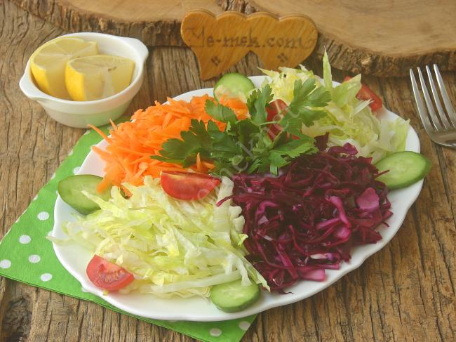 Her Sofaraya Yakışır En Sevilen Salata : Mevsim Salatası