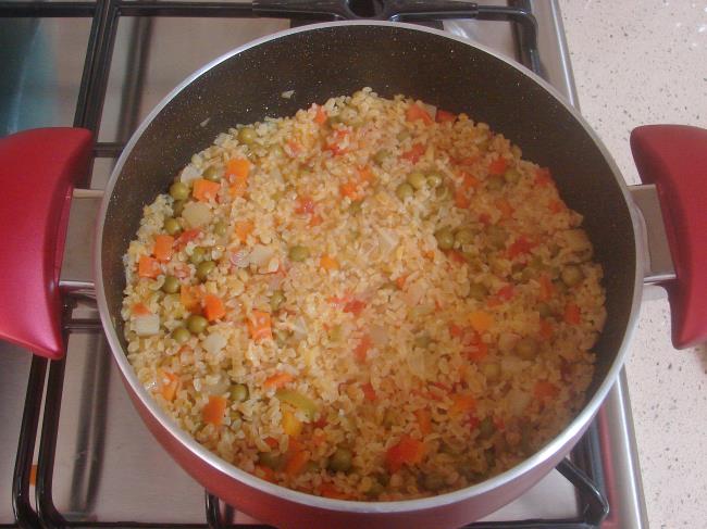 Garnitürlü Bulgur Pilavı - Yapılışı (9/12) 