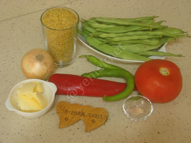 Taze Fasulyeli Bulgur Pilavı - Yapılışı (1/16) 