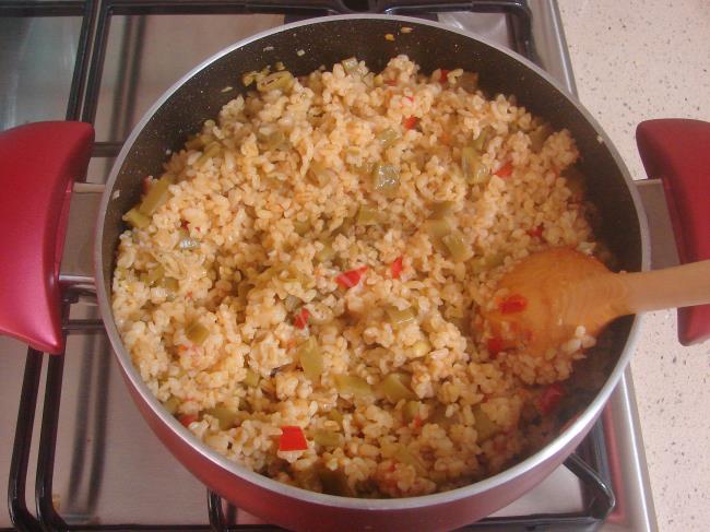 Taze Fasulyeli Bulgur Pilavı - Yapılışı (13/16) 