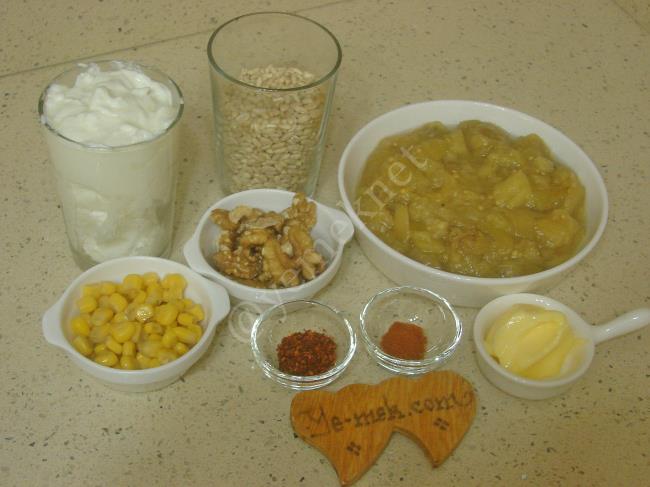 Köz Patlıcanlı Buğday Salatası - Yapılışı (1/12) 