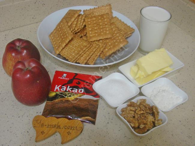 Elmalı Mozaik Pasta Malzemeleri Elmalı Mozaik Pasta Yemek Tarifleri
