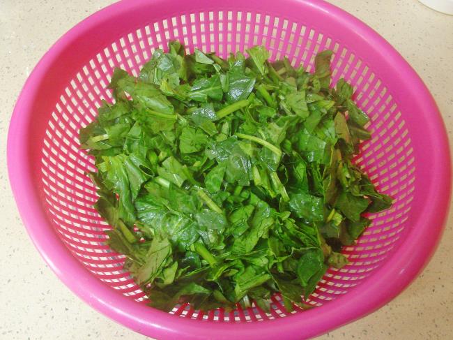 Fırında Peynirli Ispanak - Yapılışı (2/12) 