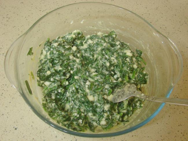 Fırında Peynirli Ispanak - Yapılışı (6/12) 