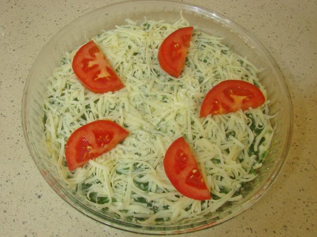 Fırında Peynirli Ispanak - Yapılışı (8/12) 