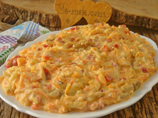 Köz Patlıcanlı Havuç Salatası - Yapılışı (9/12) 