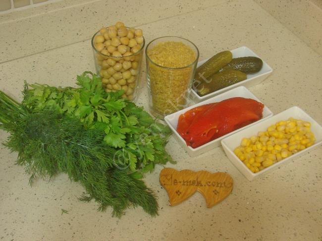 Nohutlu Bulgur Salatası - Yapılışı (1/8) 