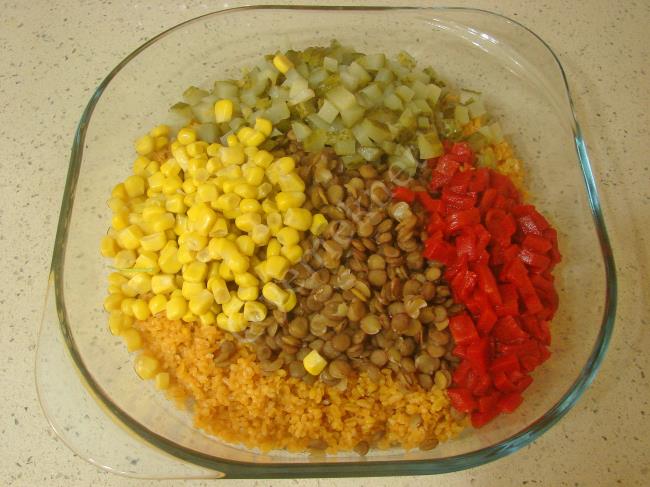 Mercimekli Bulgur Salatası - Yapılışı (10/16) 