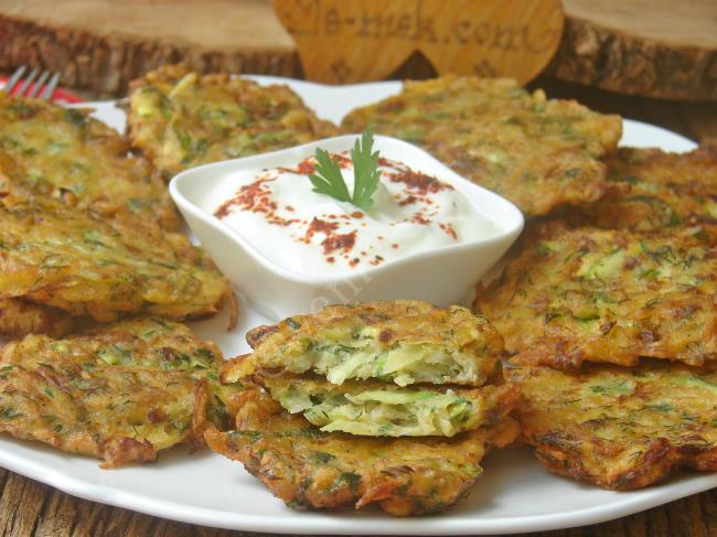 Patatesli Kabak Mücver - Yapılışı (9/12) 