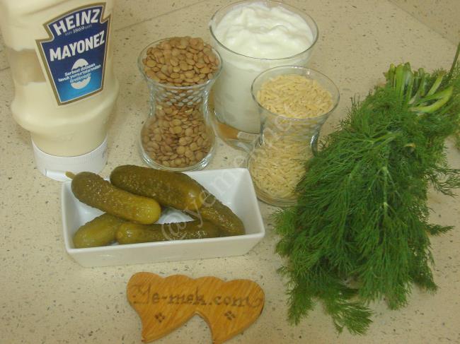 Yoğurtlu Mercimek Salatası - Yapılışı (1/8) 