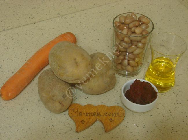 Patatesli Barbunya Yemeği - Yapılışı (1/12) 