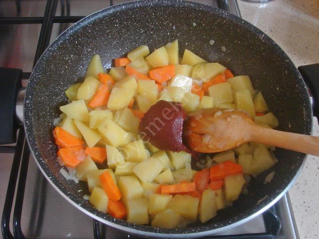 Patatesli Barbunya Yemeği - Yapılışı (5/12) 