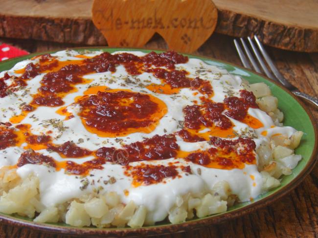 Yoğurtlu Karnabahar Kavurması Nasıl Yapılır? (10/12) Resimli Yemek