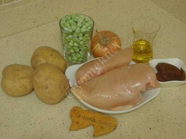 Bezelyeli Tavuk Yemeği - Yapılışı (1/12) 