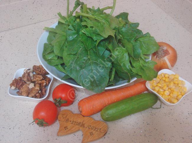 Ispanak Salatası - Yapılışı (1/8) 