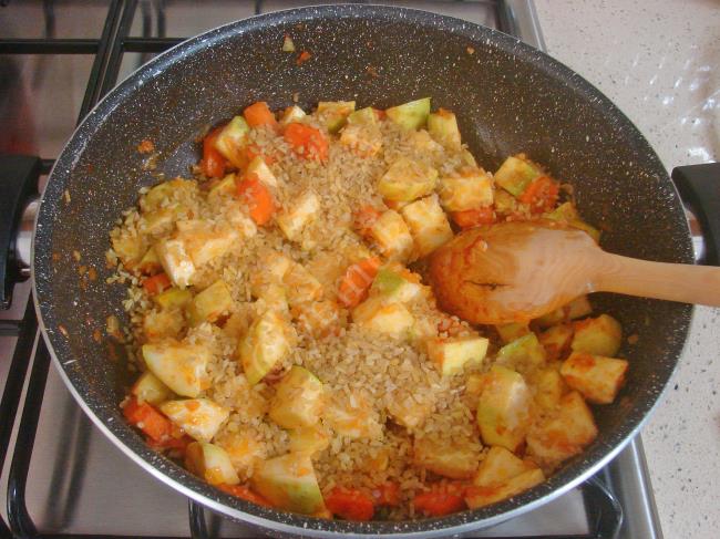 Bulgurlu Kabak Yemeği - Yapılışı (7/12) 