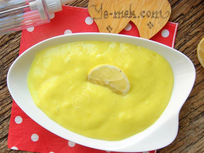 Limonlu Pasta Kreması