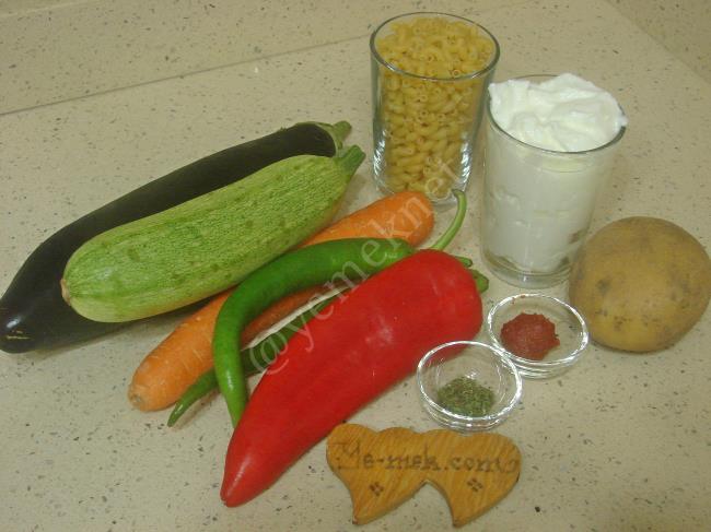 Sebzeli Makarna Salatası - Yapılışı (1/12) 