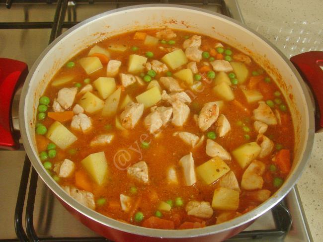 Tavuklu Orman Kebabı - Yapılışı (9/12) 