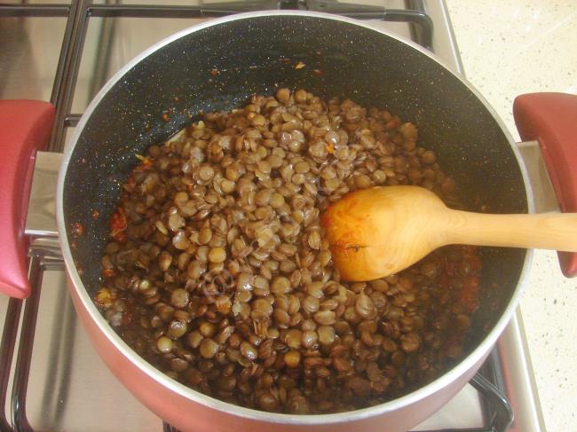 Yeşil Mercimek Yemeği - Yapılışı (6/12) 