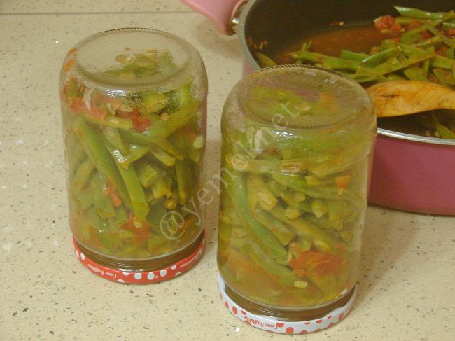 Kışlık Taze Fasulye Konservesi - Yapılışı (10/12) 